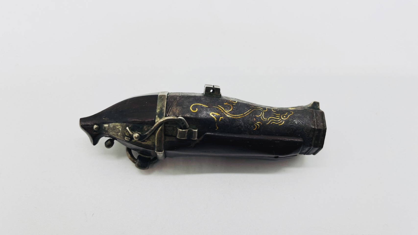 鉄砲根付け 販売商品のご案内 象牙鉄砲根付け ミニチュア火縄銃 | のみの市